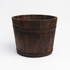 Vintage Wood Sap Bucket on a white background at Addison West