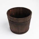 Vintage Wood Sap Bucket on a white background at Addison West