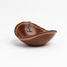 Vintage Alan Wallor Cherry Live Edge Bowl on a white background at Addison West
