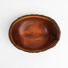 Vintage Alan Wallor Cherry Live Edge Bowl on a white background at Addison West