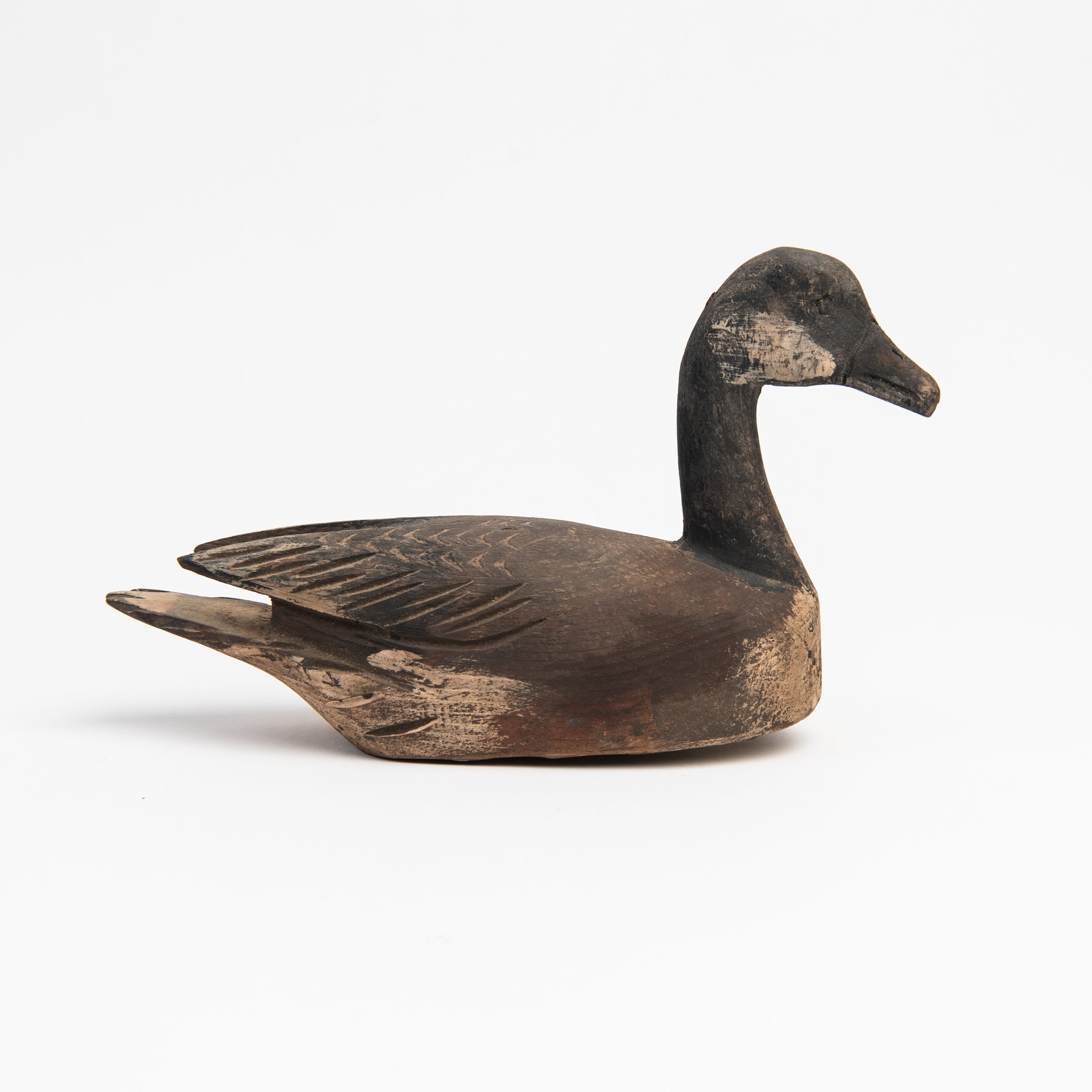 Vintage Small Wood Decoy on a white background at Addison West
