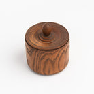 Vintage Turned Wood Humidor on a white background at Addison West