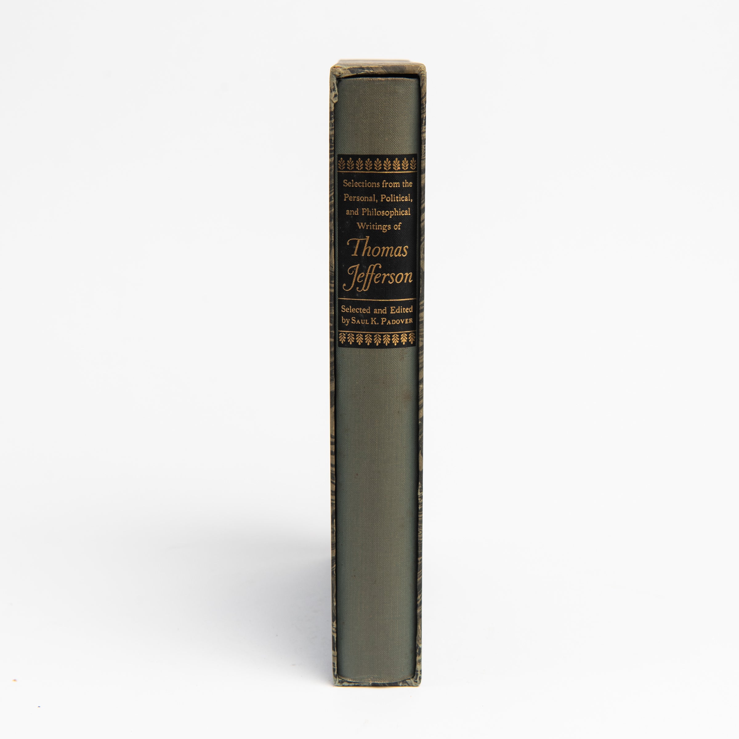 Vintage Thomas Jefferson Book on a white background at Addison West