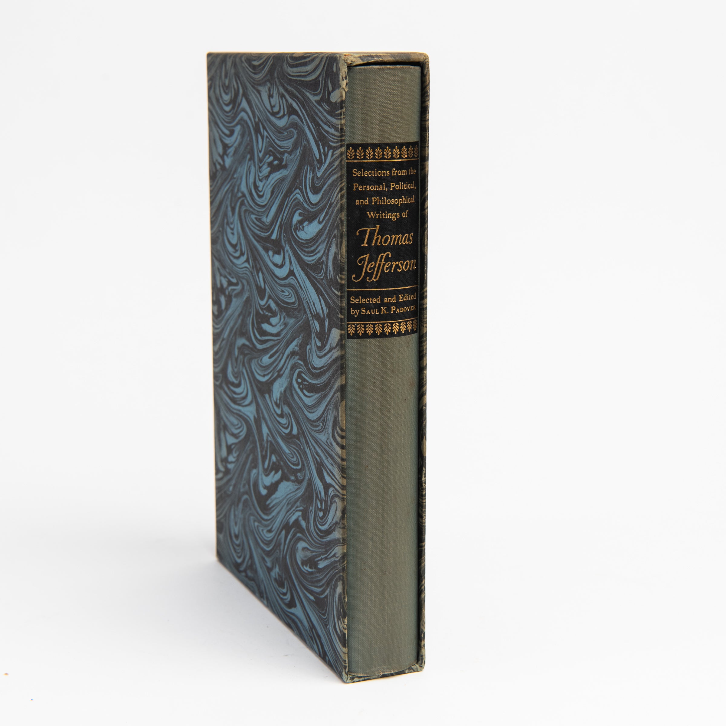 Vintage Thomas Jefferson Book on a white background at Addison West