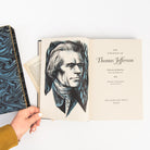 Vintage Thomas Jefferson Book on a white background at Addison West