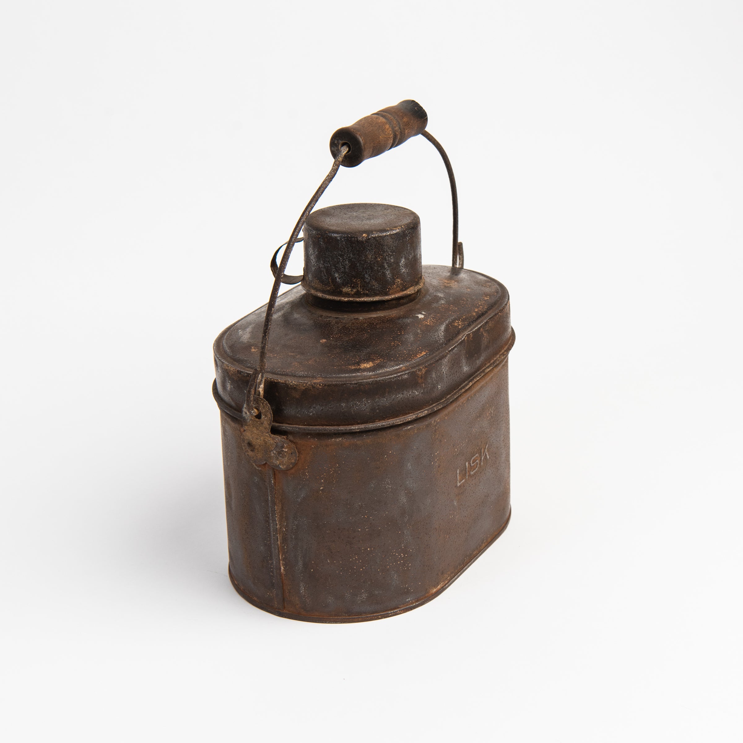 Vintage Lunch Pail on a white background at Addison West