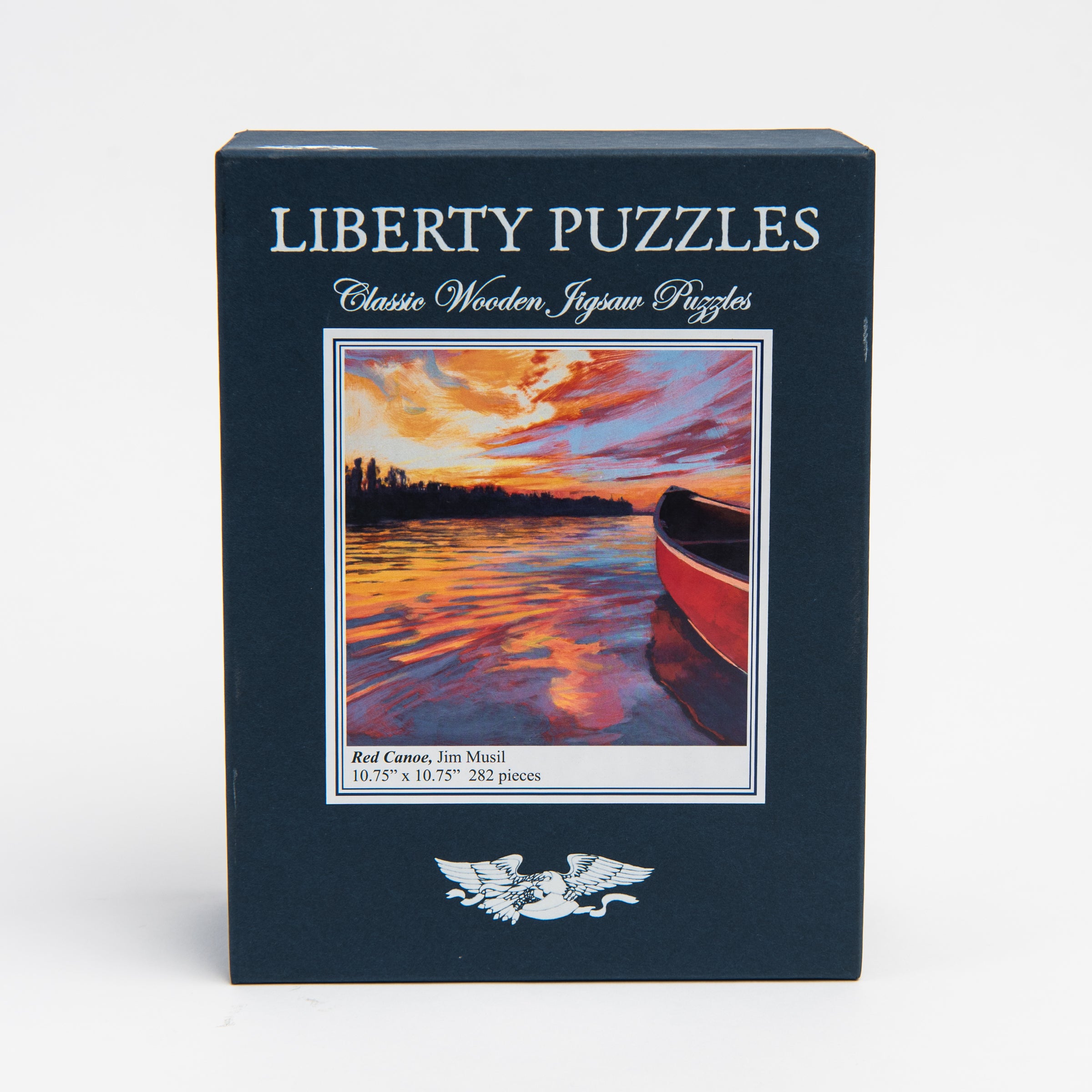 Liberty Puzzles Red Canoe on a white background at Addison West