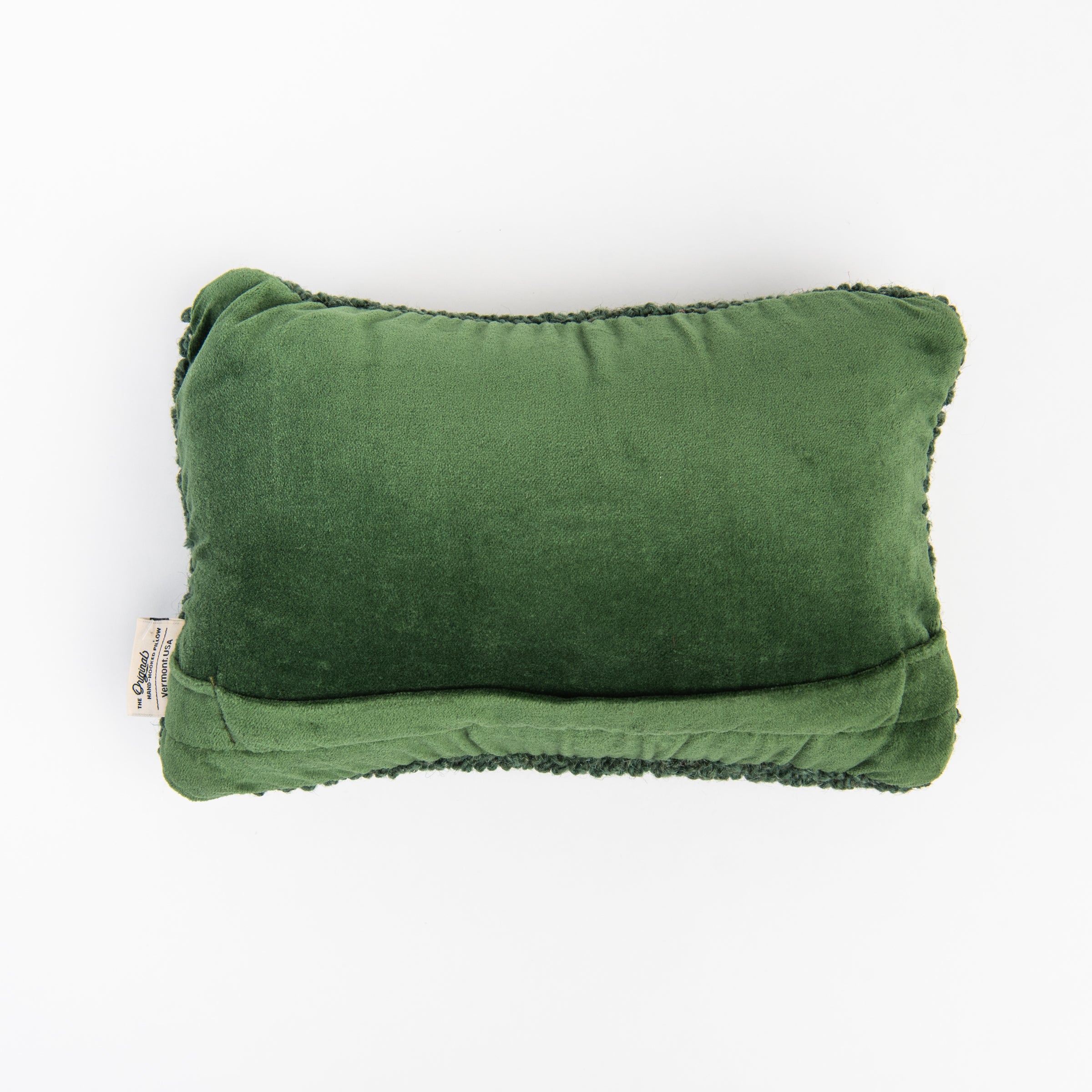 Golf Hand Hooked Throw Pillow on a white background at Addison West