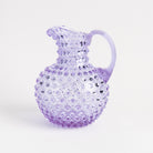 Hobnail Glass Pitcher in Lilac Bloom on a white background at Addison West