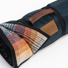 Pendleton 60” x 70” Roll-Up Blanket in Merced on a white background at Addison West