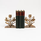 Flora Cast Iron Bookends on a white background at Addison West