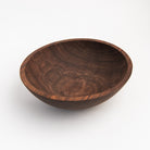 Legacy Bowl in Walnut on a white background at Addison West