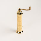 Alexander 8" Brass Pepper Mill on a white background at Addison West