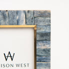 5" x 7" Biarritz Bone Picture Frame on a white background at Addison West