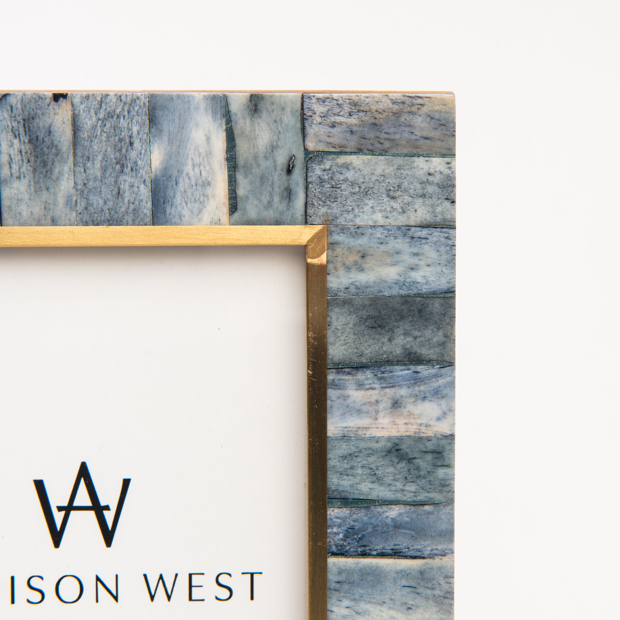 5" x 7" Biarritz Bone Picture Frame on a white background at Addison West
