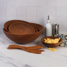 Legacy Bowl in Cherry on a kitchen counter at Addison West