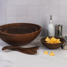 Legacy Bowl in Walnut in a kitchen counter at Addison West