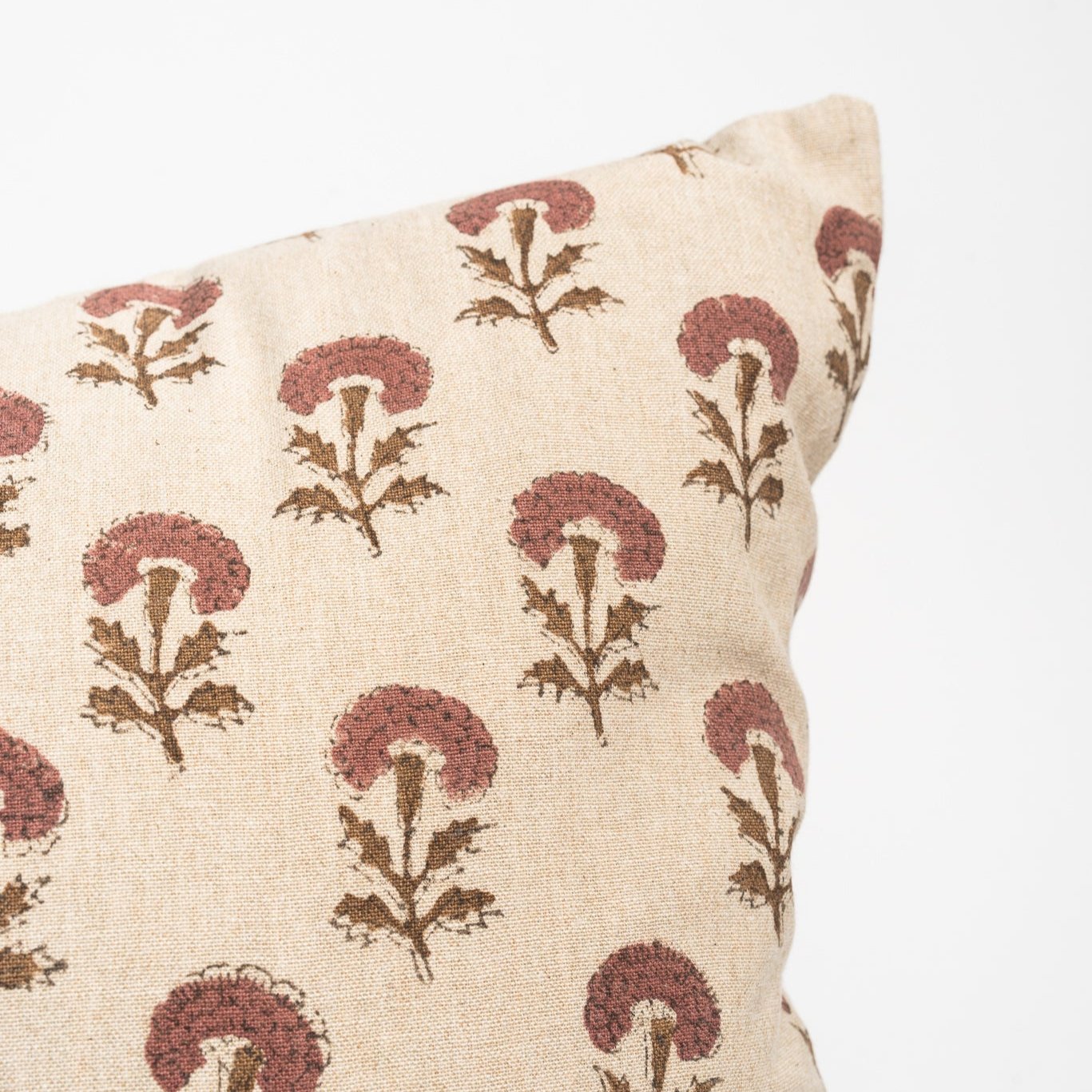 Bloom Block Print Pillow - Addison West 