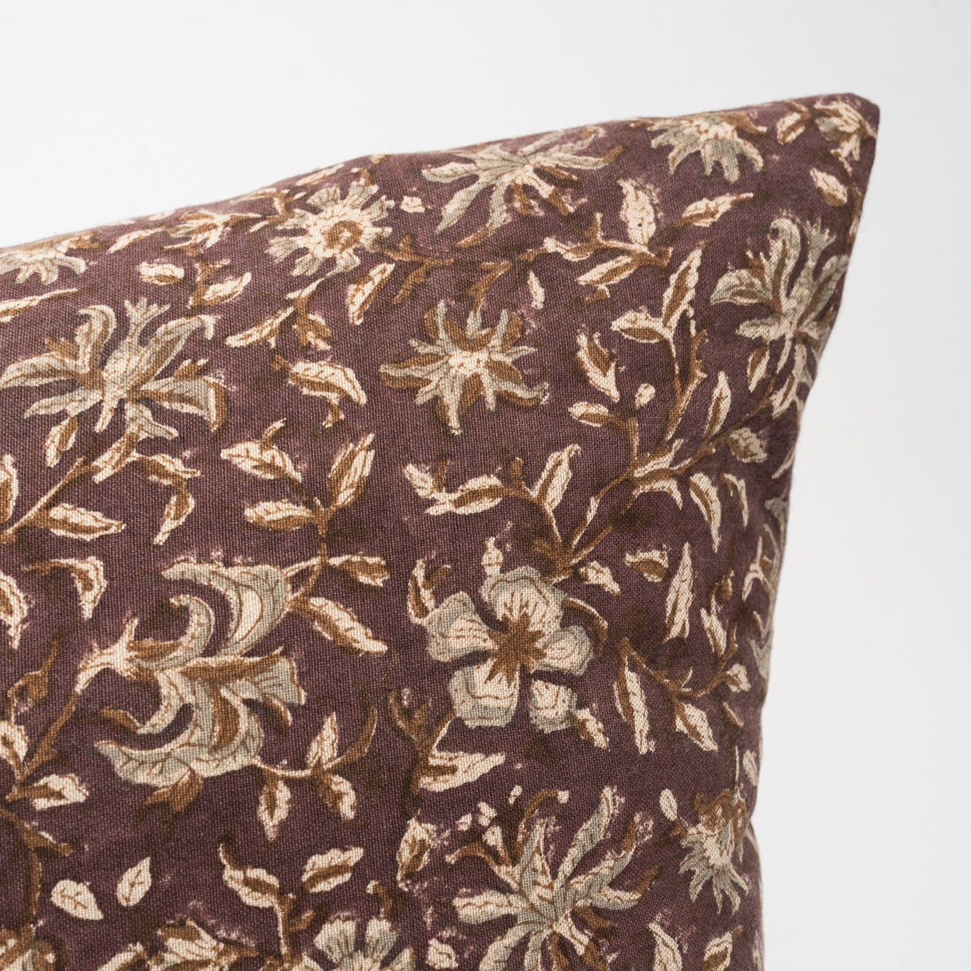 Meera Block Print 16 x 24 Lumbar Pillow Addison West