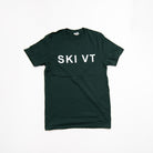 Town Pride "SKI VT" Shirt - Forest Green on a white background at Addison West