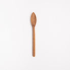 Olive Wood Small Spoon on a white background at Addison West
