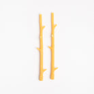 Maple Stick Candle Pair in Natural on a white background at Addison West