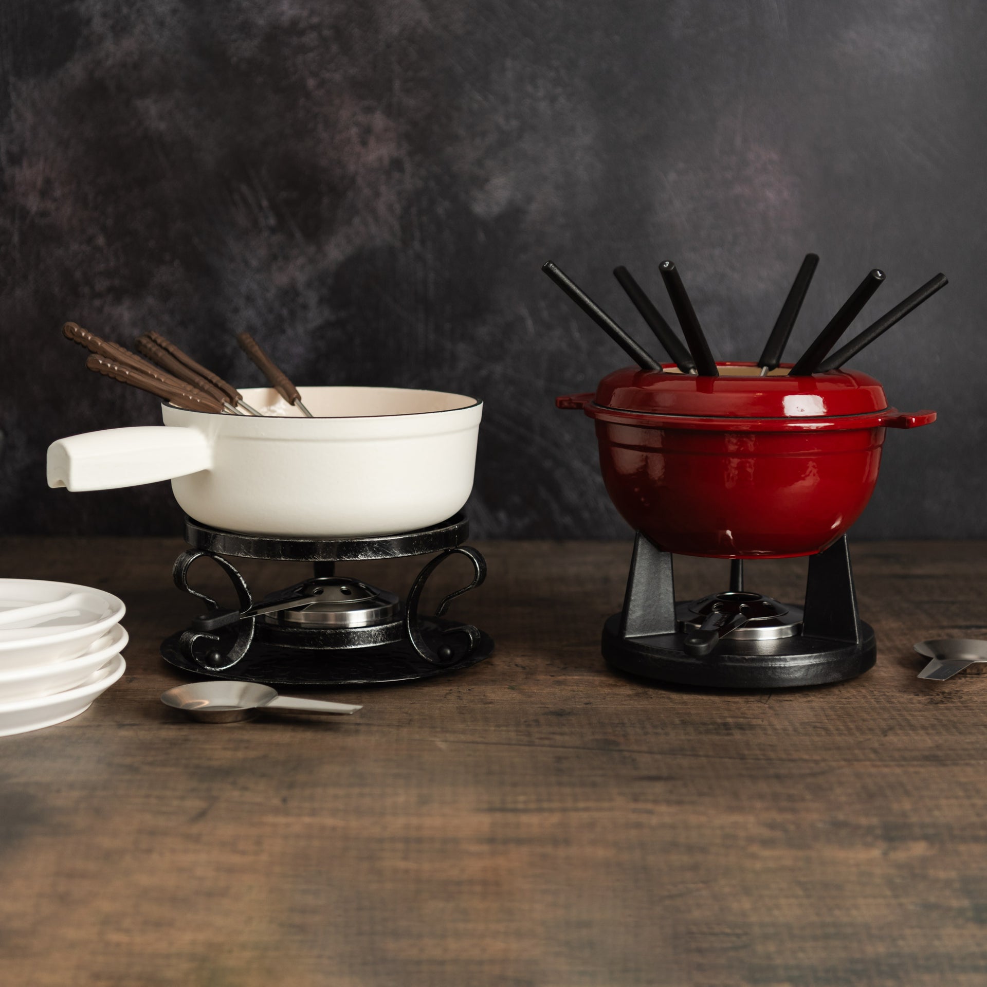 Fondue De Queso Swissmar Lugano, 9 Piezas, Negra | Cuotas Sin Interés