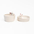 Easter Bunny Basket Dish - Medium on a white background at Addison West