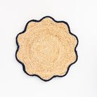 Handwoven Scalloped Edge Placemats on a white background at Addison West