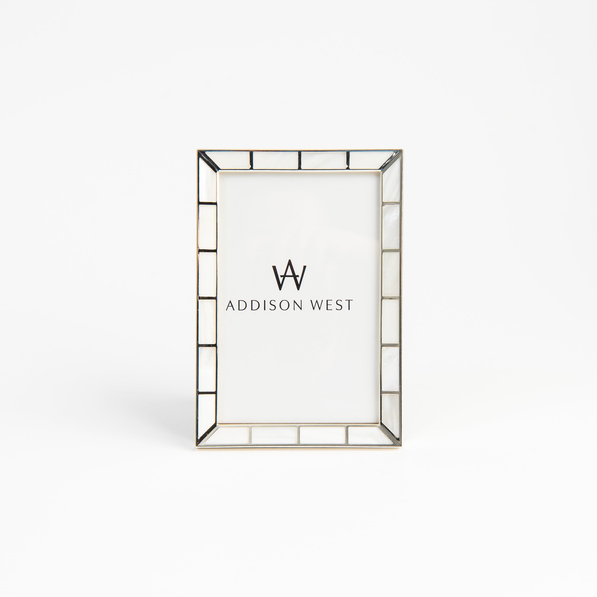 Luminous Pearl Picture Frame 4x6 on a white background at Addison West
