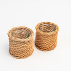 Basketweave Candle Holder, Classic on a white background at Addison West