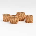 Basketweave Candle Holder, Classic on a white background at Addison West