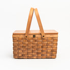 Poppy Personal Picnic Basket on a white background at Addison West