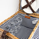 Covington Classic Willow Four Person Picnic Basket on a white background at Addison West