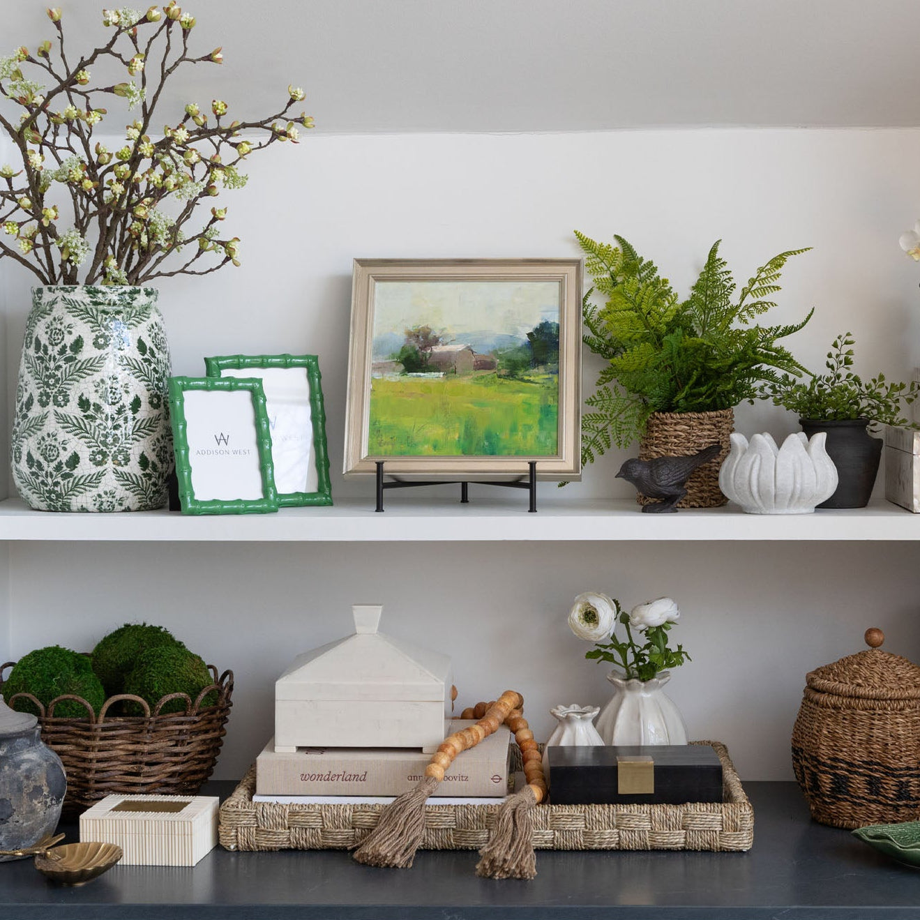 Shelf-y Rattan Tray - Addison West 