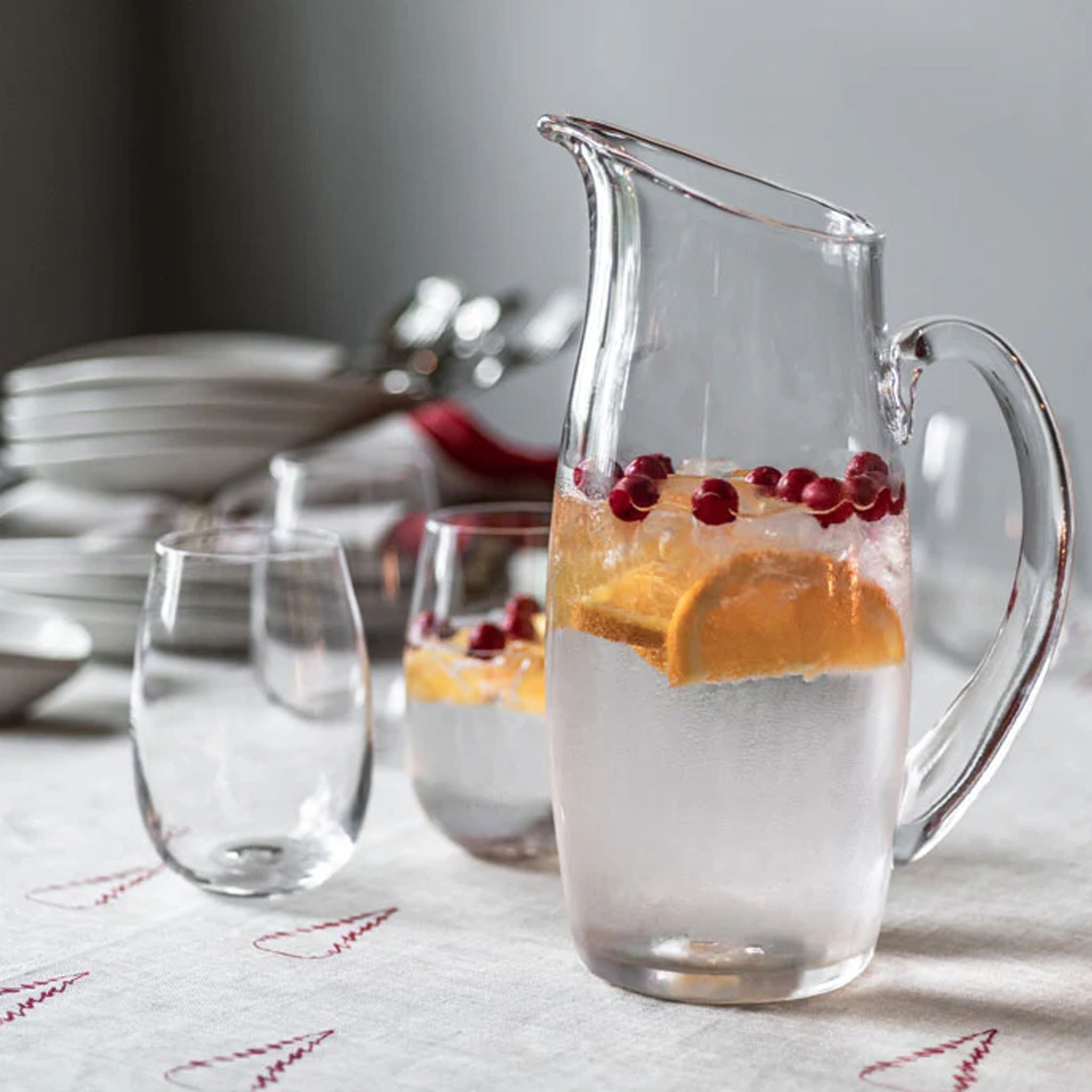 Addison Pitcher on a holiday table at Addison West