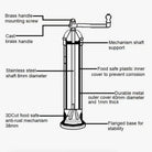 Alexander 8" Brass Salt Mill - Addison West 
