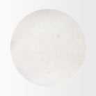 Allyson 42" Medium Brown w/ White Marble Top Dining Table on a white background
