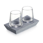 Simon Pearce Alpine Whiskeys, Set of 2 on a white background at Addison West