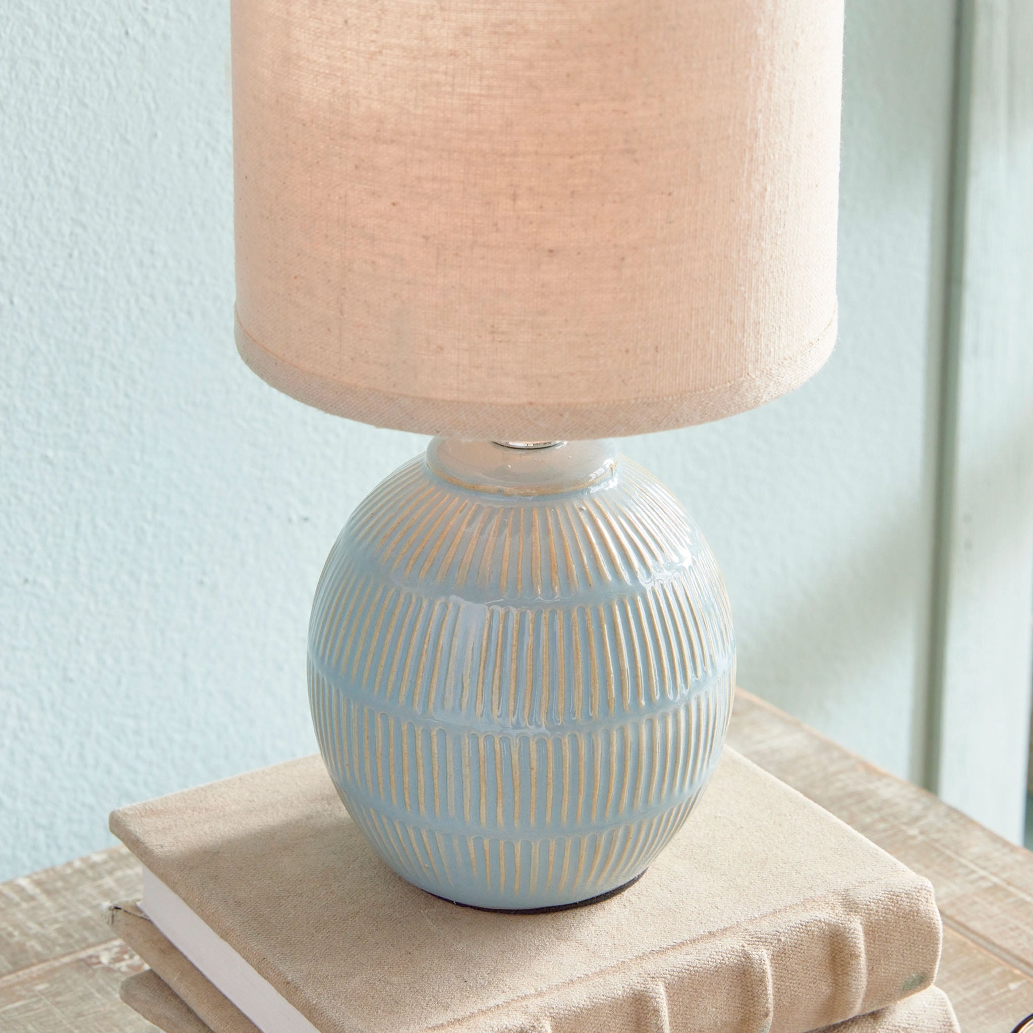 Althea Mini Lamp in Soft Blue