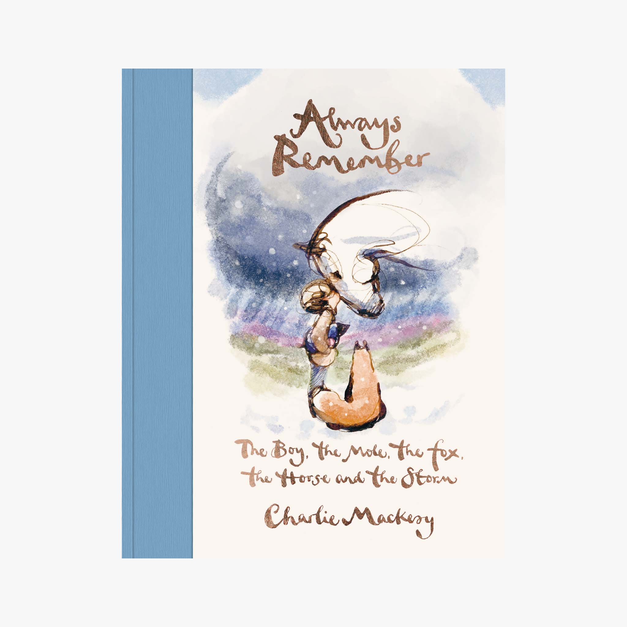 Book cover with illustration of a girl and fox, titled 'Always Remember', by Charlie Mackesy.