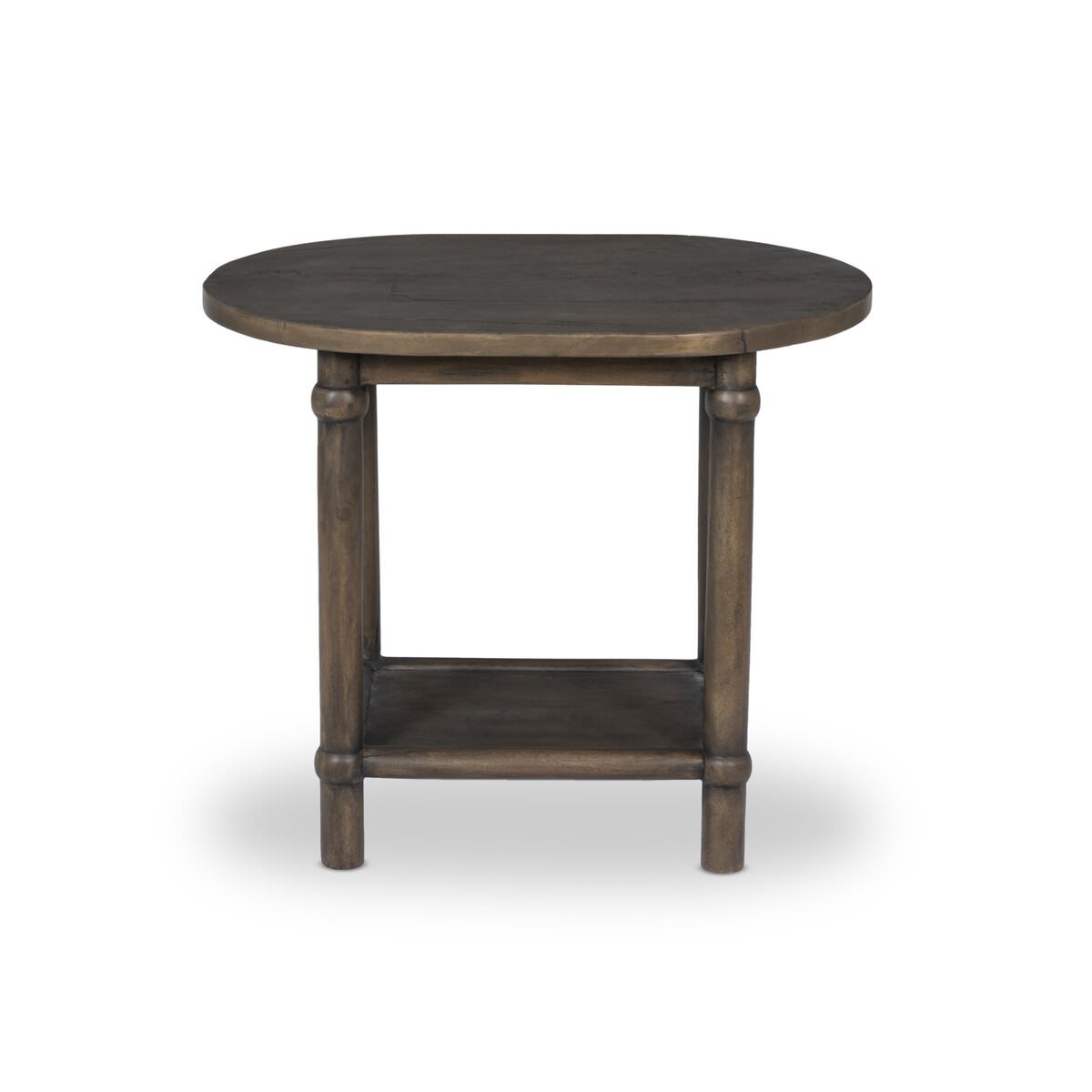 Amber Lewis x Four Hands Charnes End Table in Aged Belgium Bleach