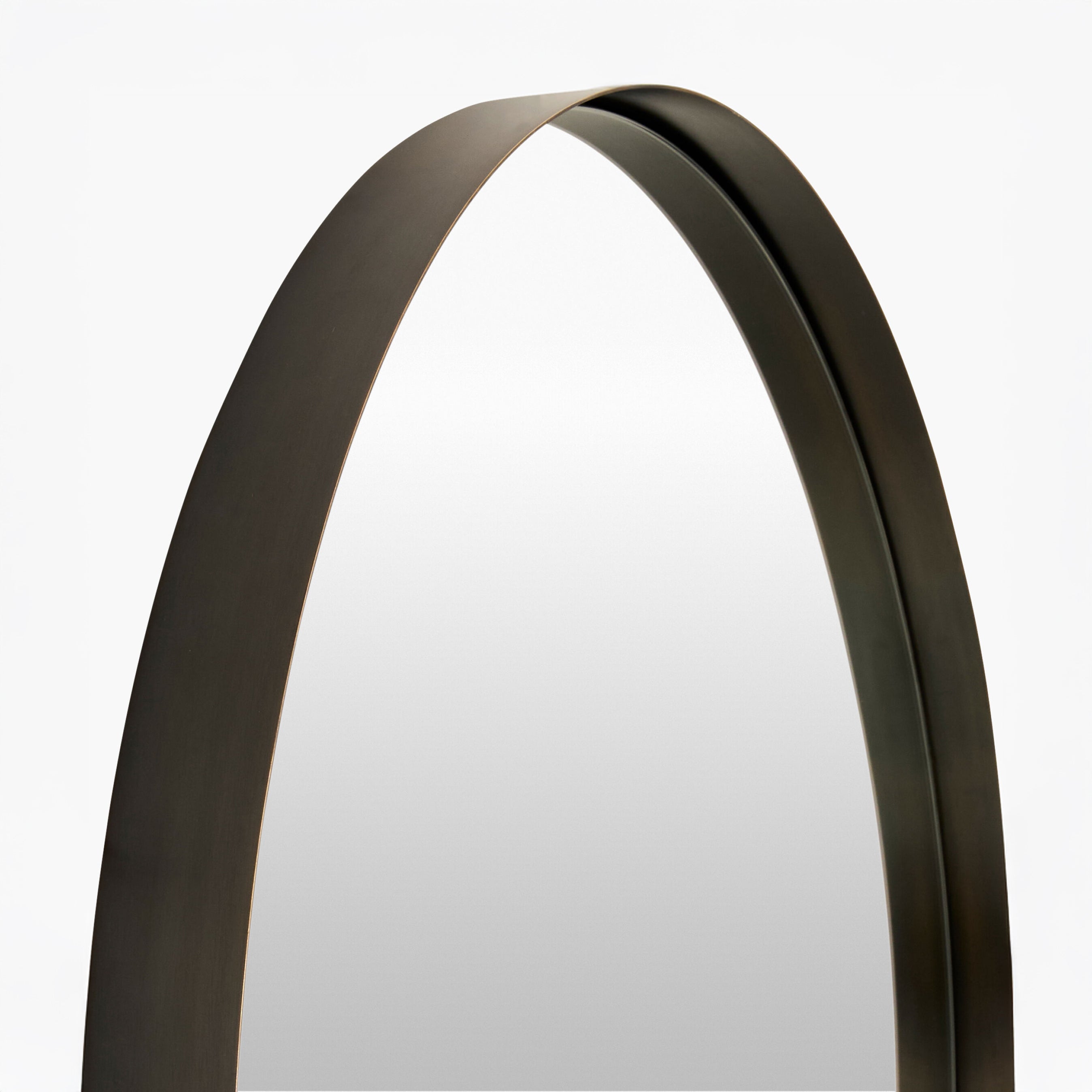 Close up of Amvria Accent Mirror on a white background at Addison West