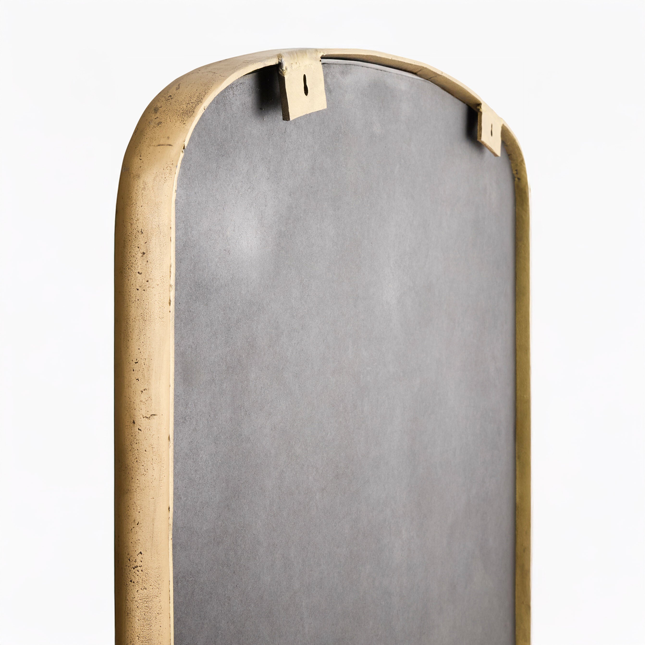 Back of Anemoi Accent Mirror on a white background at Addison West