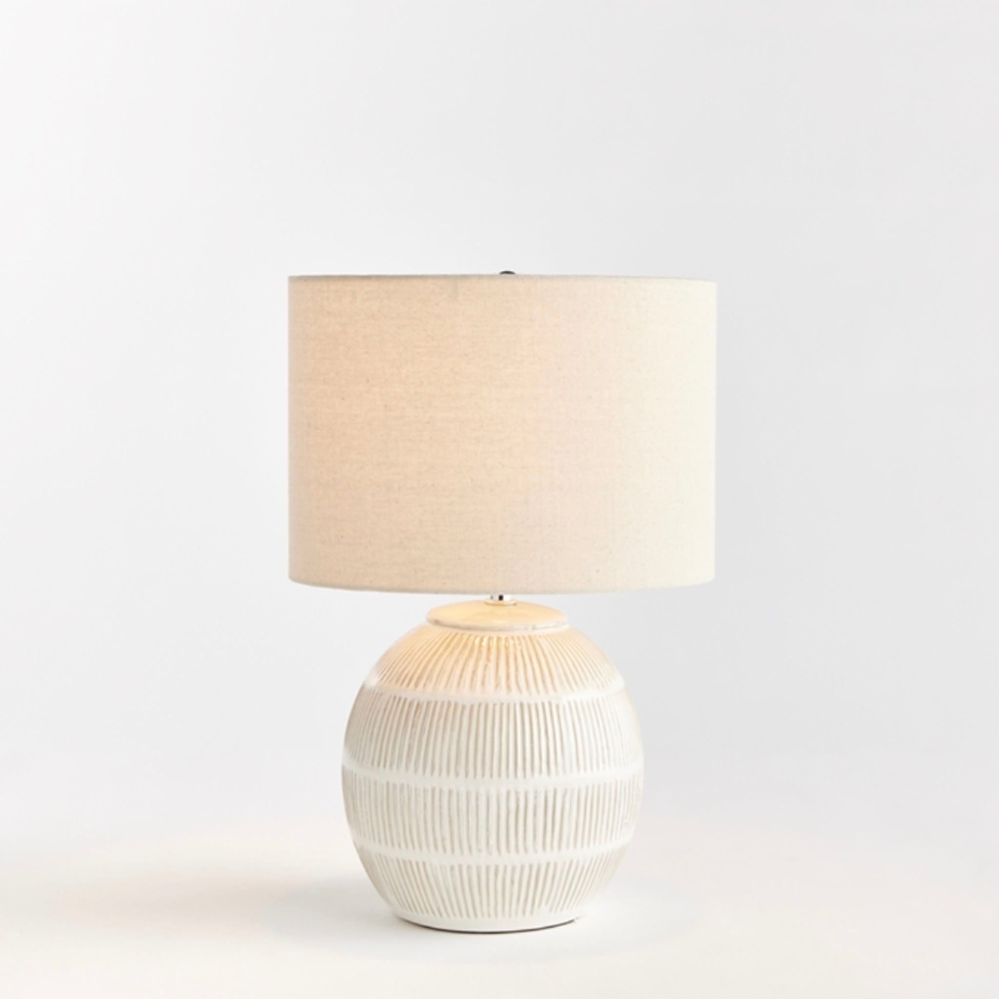 Small white ceramic lamp hotsell