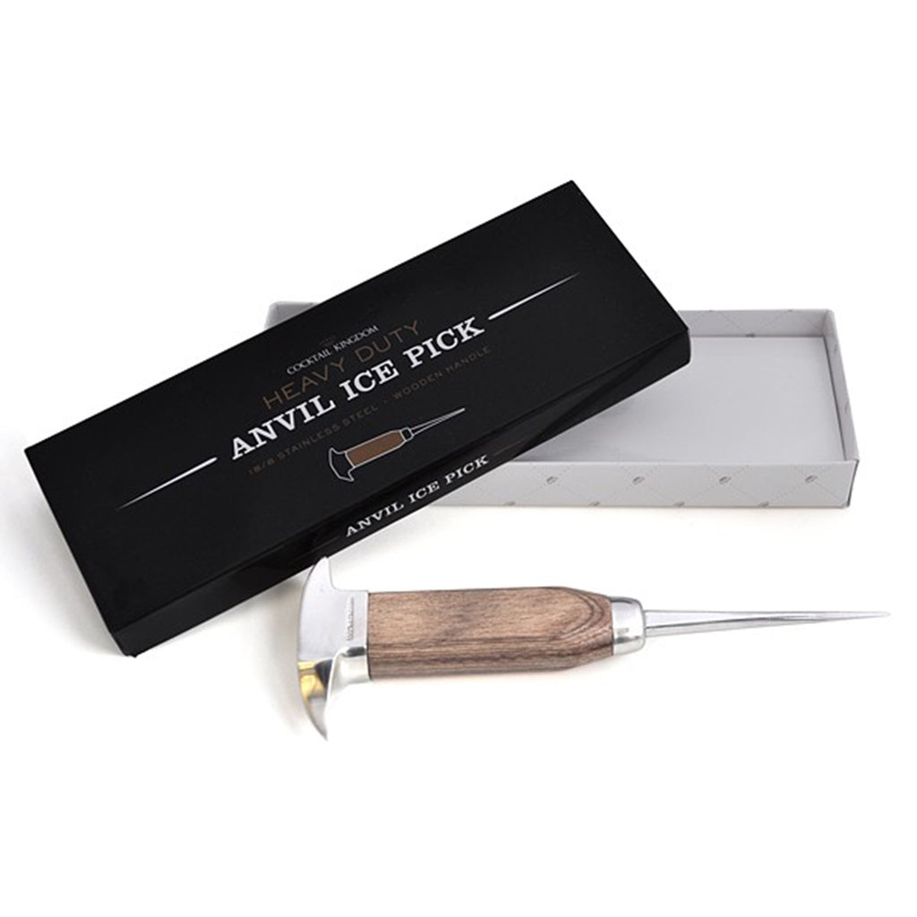 Anvil ice pick with box on a white background
