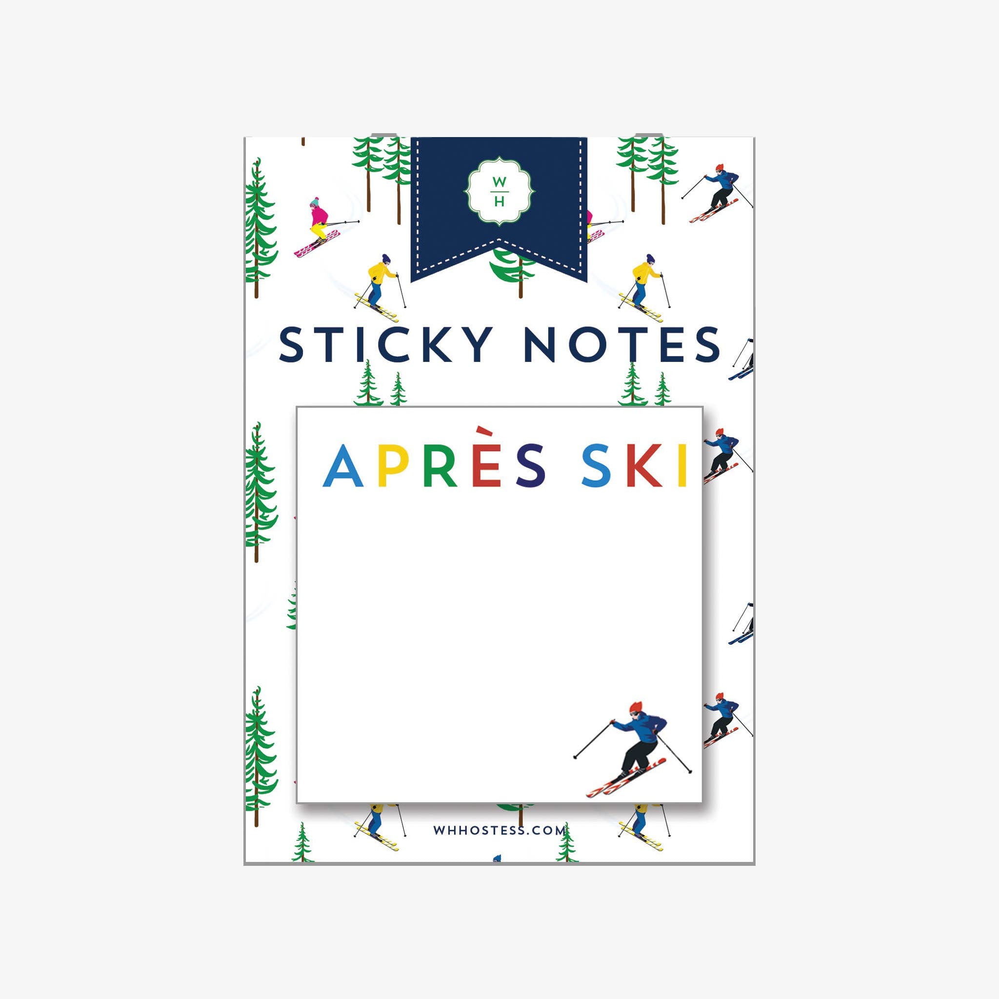 Apres Ski(アプレスキー) Single Square Flower Apres Ski Single Sticky Notes – Addison West
