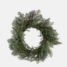 Abigail Ahern Artificial Juniper Wreath on a white background at Addison West