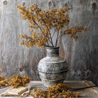 Abigail Ahern Artificial Sedge Winter in Saffron on a grey background at Addison West