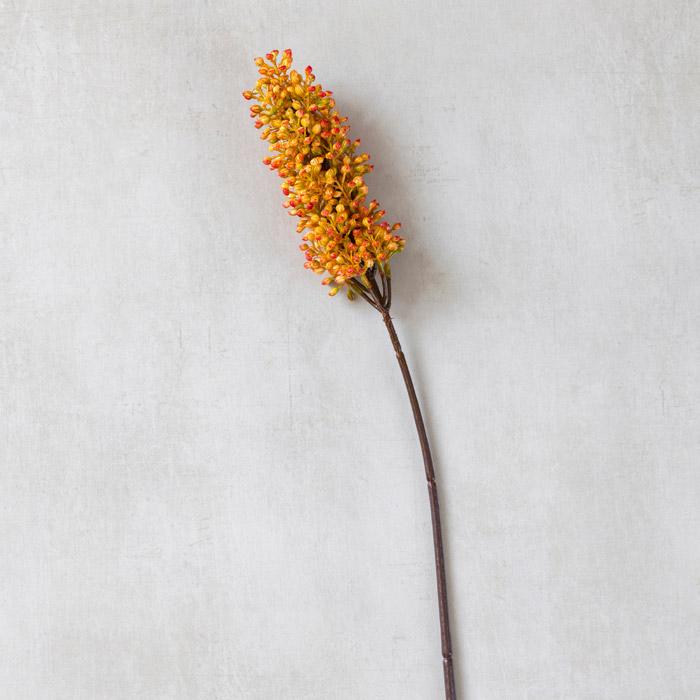 Abigail Ahern Artificial Sorghum Stem in Sunset on a beige background at Addison West